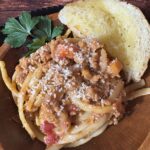 one pot turkey spaghetti bolognese, easy dinner